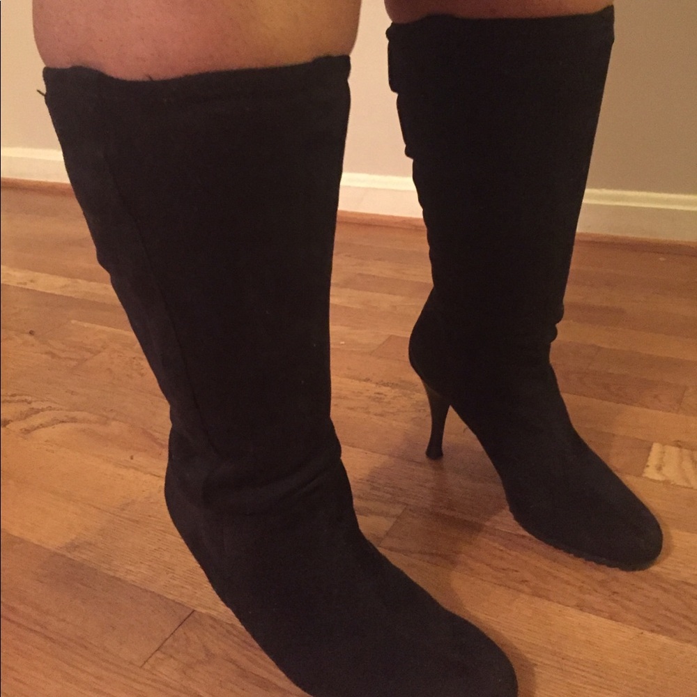 Faux Suede WideCalf Boots
